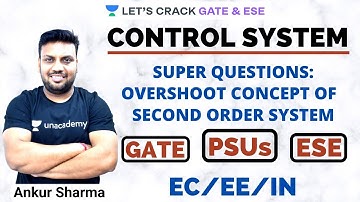 L12: Overshoot Concept | Second Order System for GATE/ESE I Control System by Ankur Sir