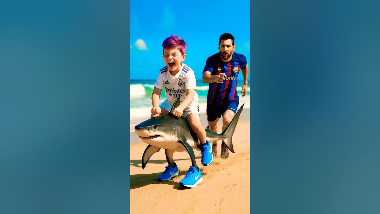 Messi steals Ronaldo's son's Tralalero Tralala. Watermelon giraffe appears #ronaldo #football #messi Messi steals Ronaldo's son's Tralalero Tralala. Watermelon giraffe appears #ronaldo #football #messi