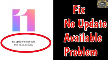 Fix No updates available problem solve in Redmi Xiaomi | No Updates available Problem