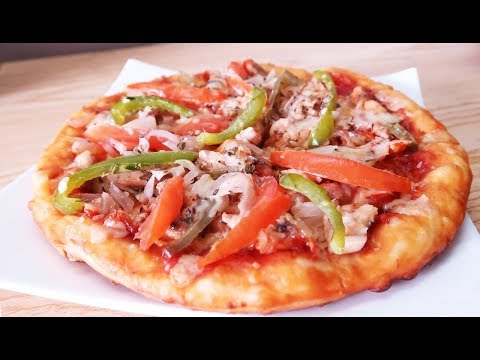 চুলায় তৈরী চিকেন প্যান পিজ্জা|Easy Pizza On Pan|Chicken Pizza Without Oven|Pan Pizza without oven - চুলায় তৈরী চিকেন প্যান পিজ্জা|Easy Pizza On Pan|Chicken Pizza Without Oven|Pan Pizza without oven