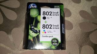 About HP 802 combo black & color Small cartridge -- HINDI