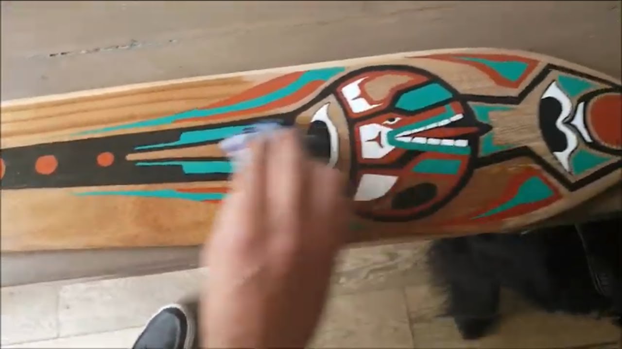 Making a Haida paddle - YouTube