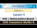 linear regression class 12 exercise 3.2 | 12th commerce maths 2 | new syllabus 2022 | Part -2