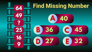 Find The Missing Number! 🔢 | Math IQ Test 🤔 | Math Puzzle