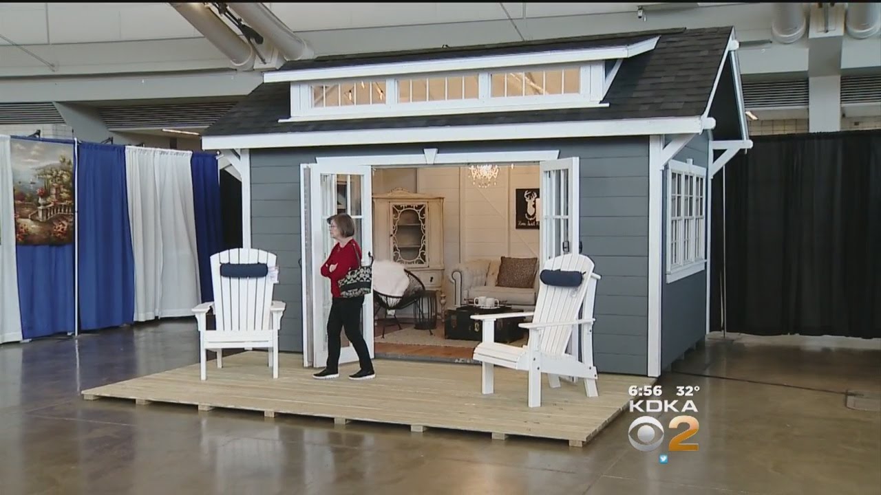 Home And Garden Show Introduces "She Sheds" - YouTube