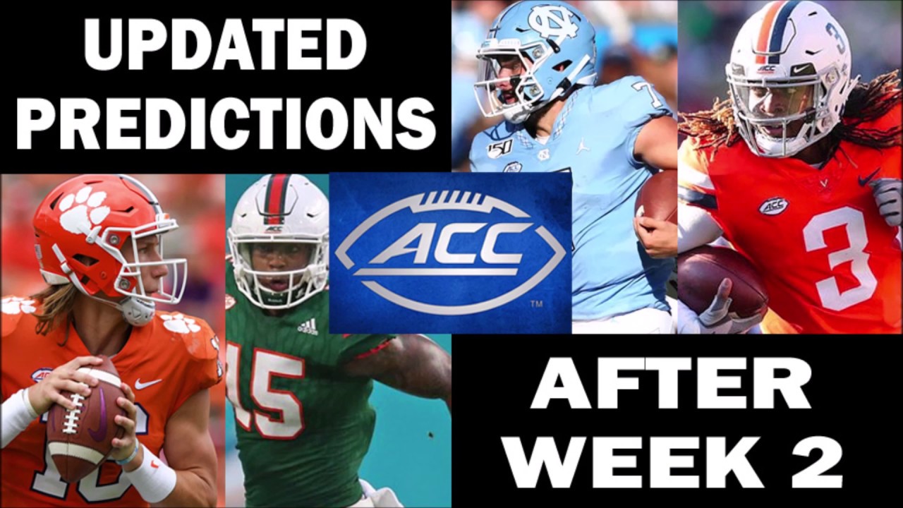 Updated ACC Predictions After Week 2 Projected Standings