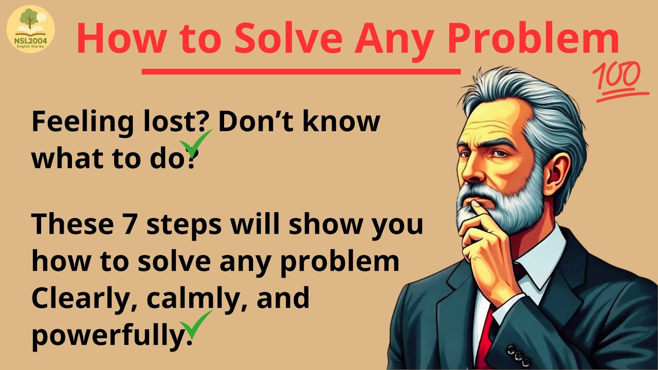 How To Solve Any Problem | English Shadowing Technique (Slow & Clear)