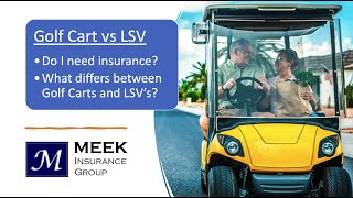 Insurance Geek - Golf Cart vs LSV Insurance