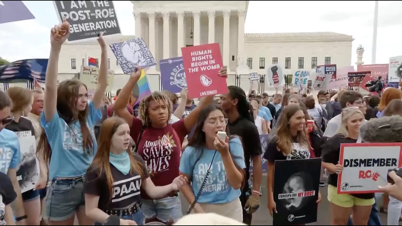 LIVE: Protests at Supreme Court After Roe v Wade Overturned