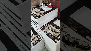 Hasil cetakan Mesin offset printing - Dus Brownies 4 warna #offsetprinting #boxpackaging