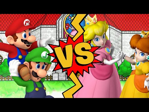 M.U.G.E.N. Battles | Mario/Luigi vs Peach/Daisy