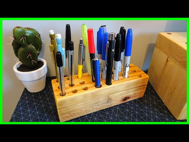 DIY Pencil Holders 4 Ways  How To Make Wood Pencil Holders 
