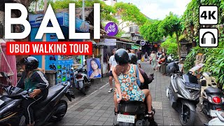 Bali Indonesia Ubud 4K Walking Tour Downtown