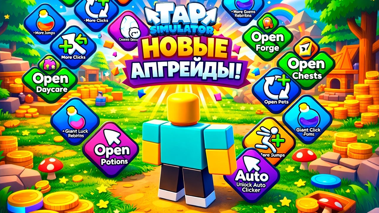 НОВЫЕ АПГРЕЙДЫ В TAP SIMULATOR В РОБЛОКС! ROBLOX