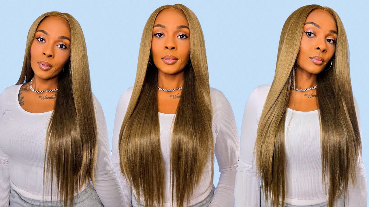 Этот оливково-зелёный такой красивый! Парик Mane Concept Brown Sugar Skin Bond на сетке — 9x6, го...