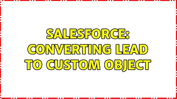 Salesforce: Converting Lead to custom object