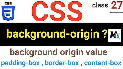 CSS background origin properties || in urdu Hindi tutorial