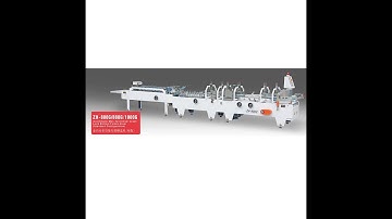 ZH-800G automatic carton box folder gluer machine/crash lock bottom folder gluer machine