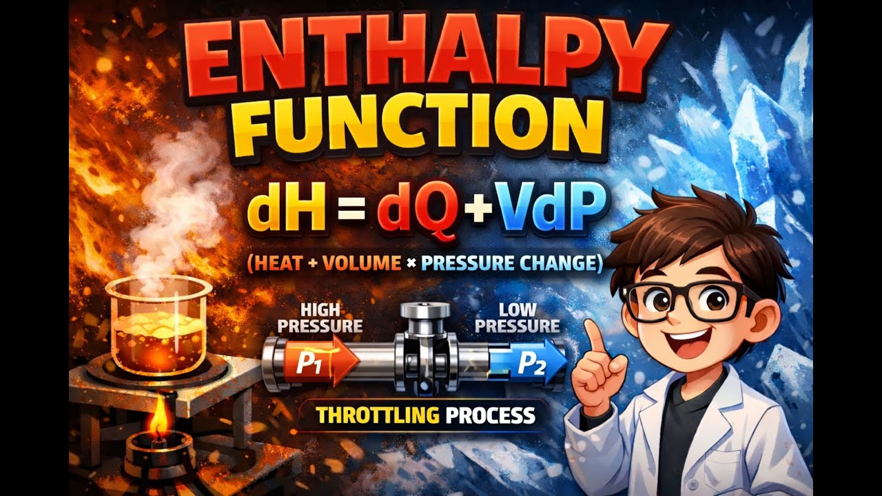 enthalpy | Why Throttling Happens at Constant Enthalpy (Full Derivation)| Belief physics