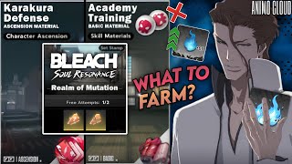 DON'T WASTE STAMINA FARMING THE WRONG WAY WHAT TO GRIND W/STAMINA IN BLEACH SOUL RESONANCE HINDI/ENG