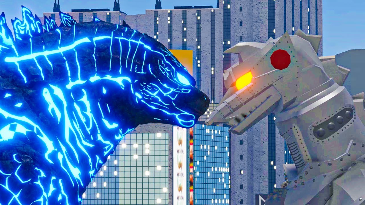 Godzilla 2024 ( SUPER CHARGED GODZILLA ) Vs Showa MechaGodzilla (Roblox Kaiju Arisen)