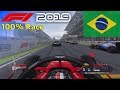 F1 2019 - Let's Make Leclerc World Champion #20: 100% Race Brazil