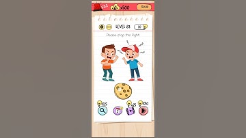 level 83 brain test walkthrough|please stop this fight.