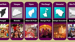 Indian states and their famous festivals