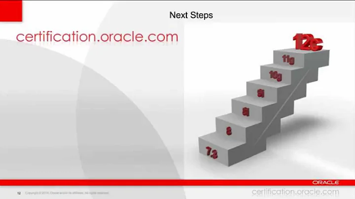 Upgrade to Oracle Database 12c  Certification
