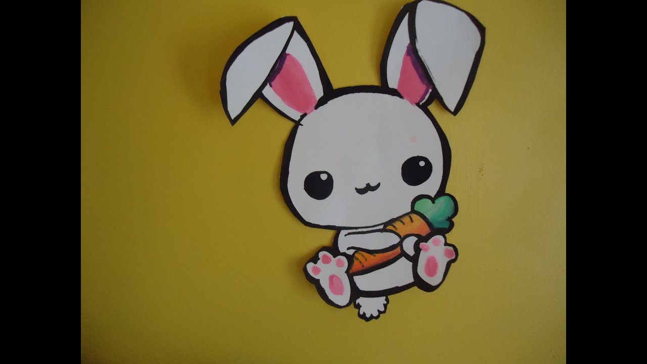 How to draw a kawaii Usa-chan (Bunny) - YouTube