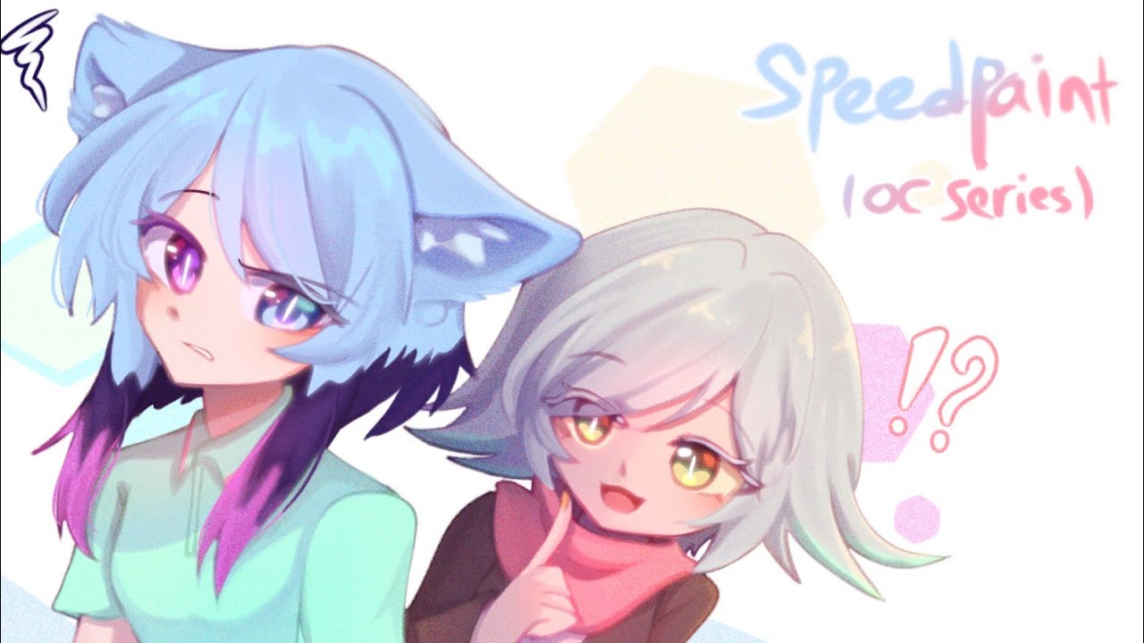 [OC series] Nova and Ellie speedpaint 🔍💌 - Ibispaint X - YouTube