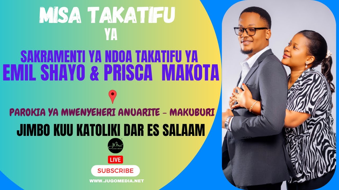 #LIVE: Misa ya Sakramenti ya Ndoa Takatifu ya Bw. Emil Shayo & Bi. Prisca Makota | Makuburi Dsm