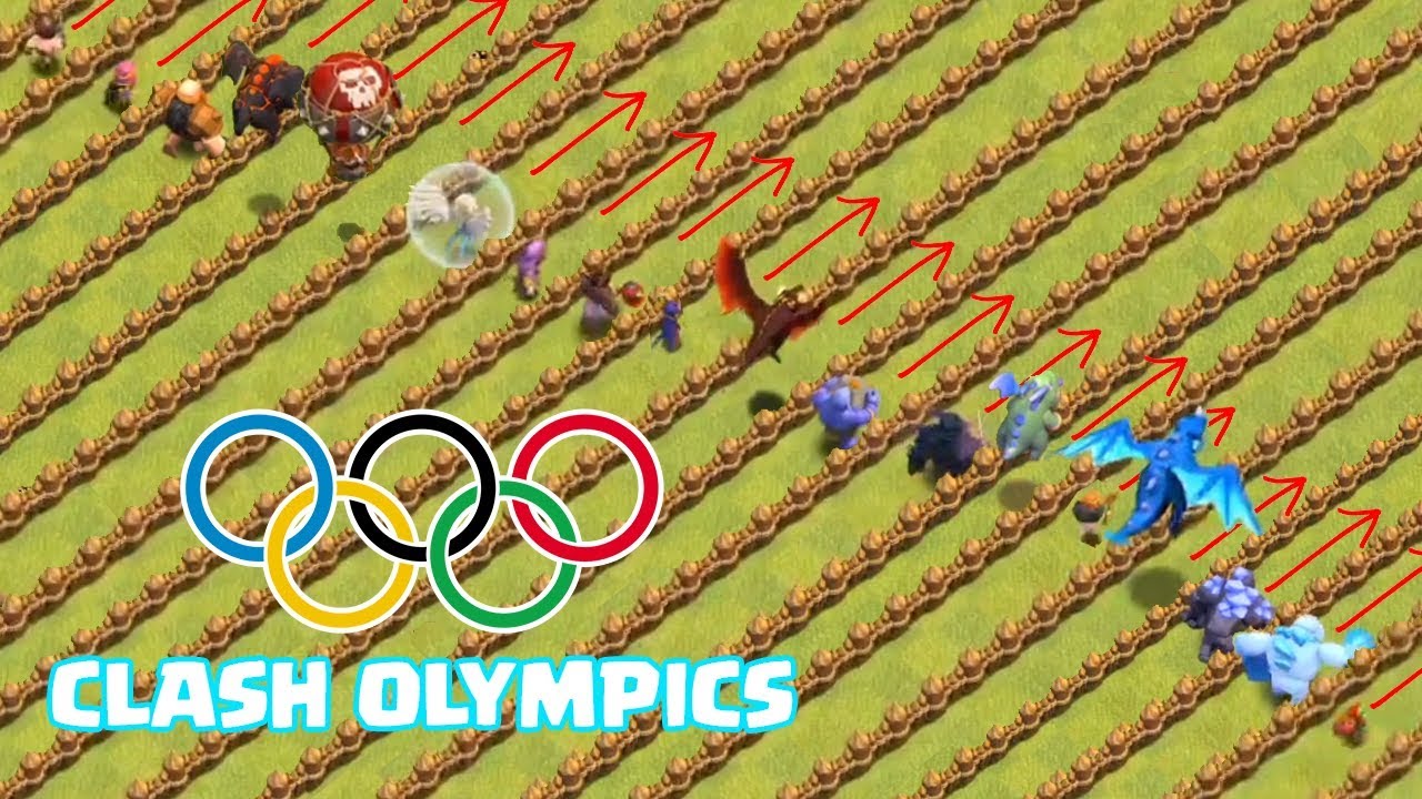 OLYMPIC GAMES !! ? Which TROOP is FASTEST !! ? Clash Of Clans