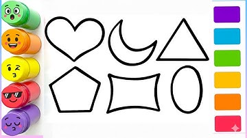 How to Draw Basic 2D Shapes |Step by StepDrawing Tutorial