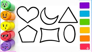 How to Draw Basic 2D Shapes |Step by StepDrawing Tutorial