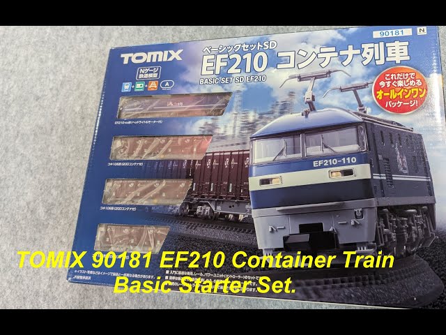 Tomix 90181 N Gauge Basic Set Unboxing EF210 Container Train N