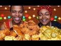 FISH FRY FRIDAY!!! DEEP FRIED MEGA PRAWNS + LOBSTER TAILS + DEVILED EGGS MUKBANG 먹방 EATING SHOW