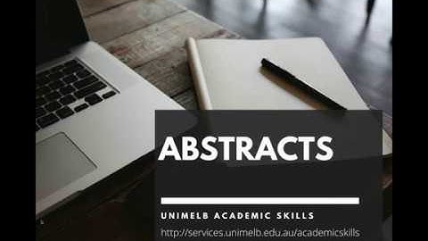 Writing abstracts