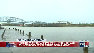 Testing water safety levels in Cincinnati following East Palestine derailment