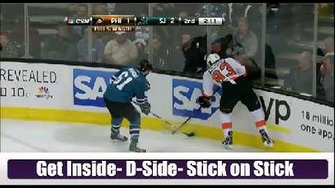 D Gets Inside Lane on Puck Retrieval