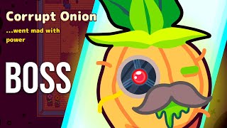 Turnip Boy Commits Tax Evasion - FINAL BOSS FIGHT SCENE and CREDITS SONG - CORRUPT ONION BOSS