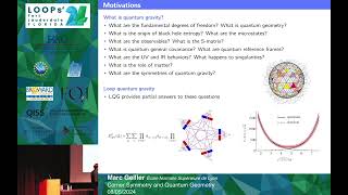 Marc Geiller: Corner Symmetry and Quantum Geometry - Loops'24