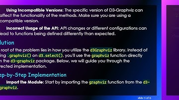 Fixing the d3.select.graphviz is not a function Error in ReactJS