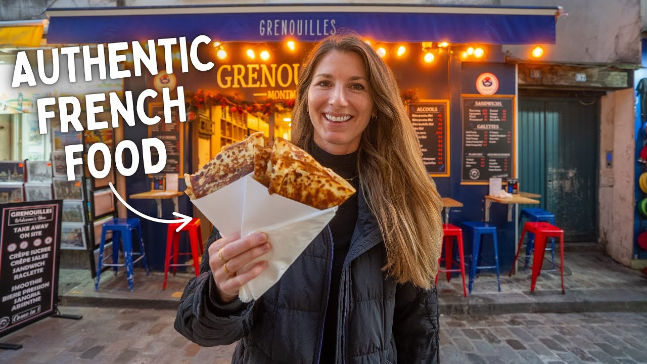 French Food Tour Through MONTMARTRE in PARIS, FRANCE | Boeuf Bourguignon, Crepes, Macarons, & MORE!