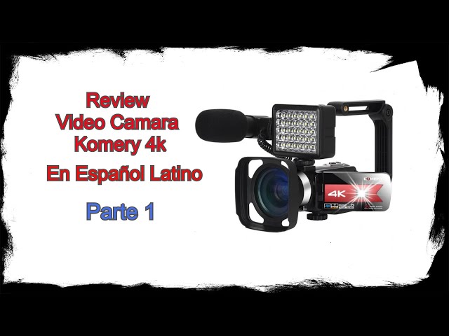 Video Camara Komery Modelo 4k Analisis Parte 1 Accesorios 