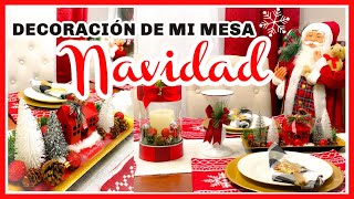 🌟DECORACION NAVIDEÑA DE MI COMEDOR|  IDEAS PARA DECORAR LA MESA DE NAVIDAD 🎄| MESA NAVIDEÑA