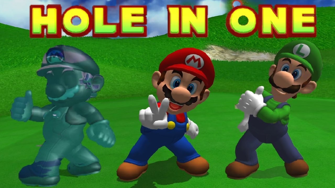 mario golf toadstool tour hole in one
