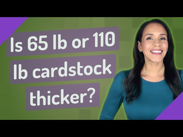 Could someone explain 80lbs vs 110lb vs 65lb cardstock? : r