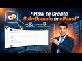 How To Create Sub-domain
