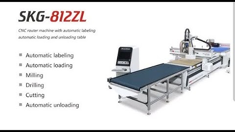 HUAHUA machine SKG 812ZL CNC nesting  machine with auto label,loading drilling and cutting